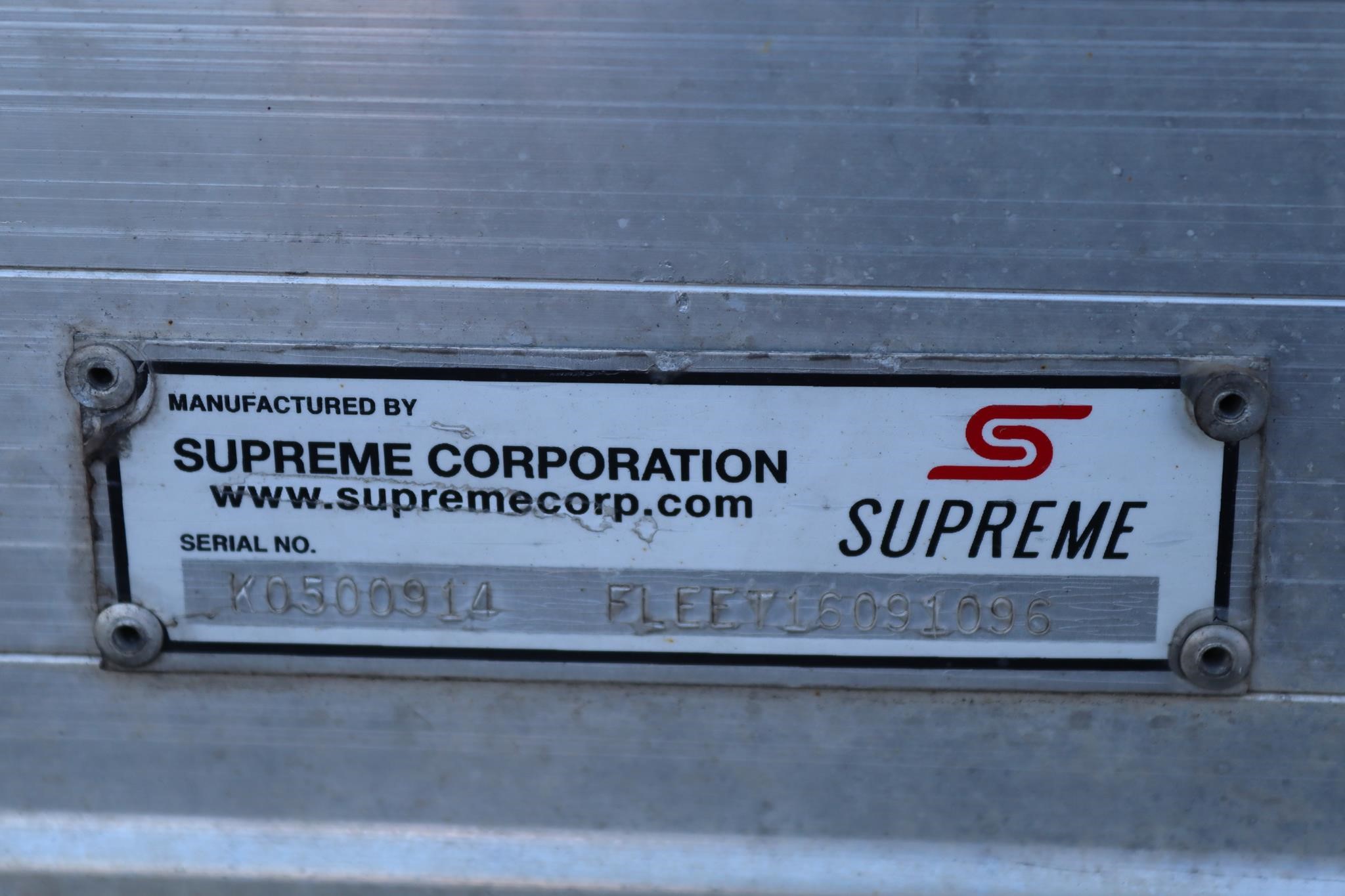2018 SUPREME 16 FT 10016095174 2018 SUPREME 16 FT 10016095174