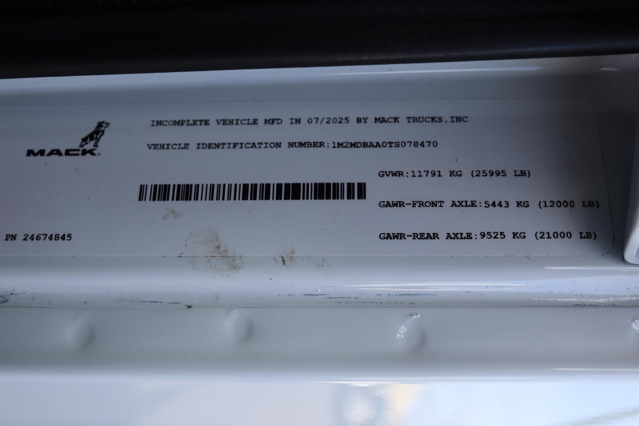 2026 MACK MD6 10024994561 2026 MACK MD6 10024994561