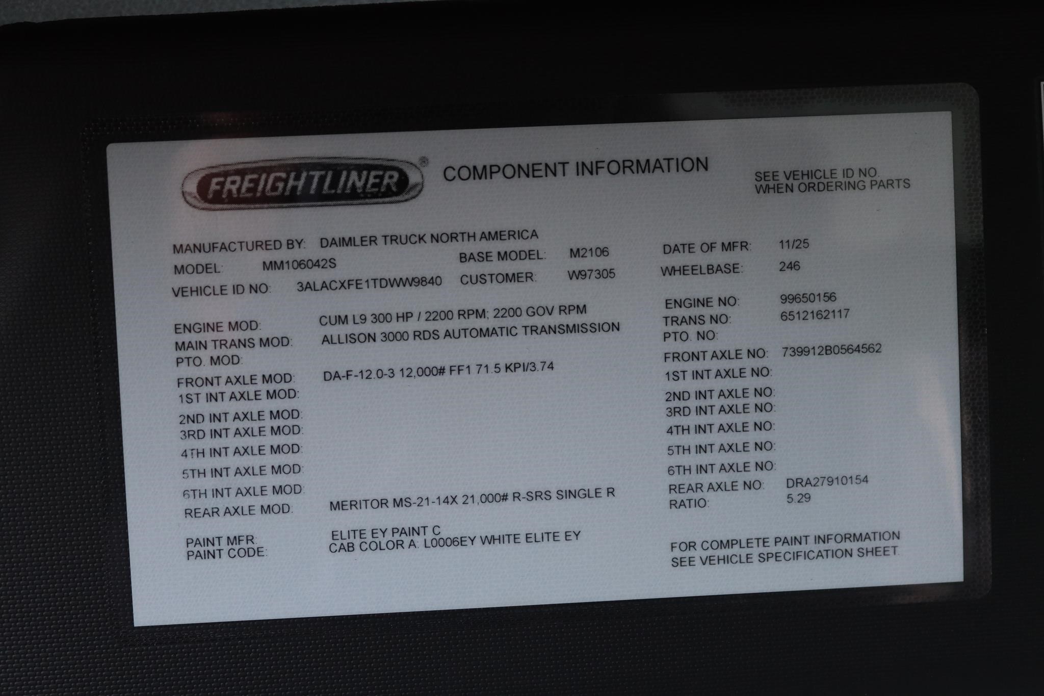 2026 FREIGHTLINER BUSINESS CLASS M2 106 2026 FREIGHTLINER BUSINESS CLASS M2 106 - image 4 of 5