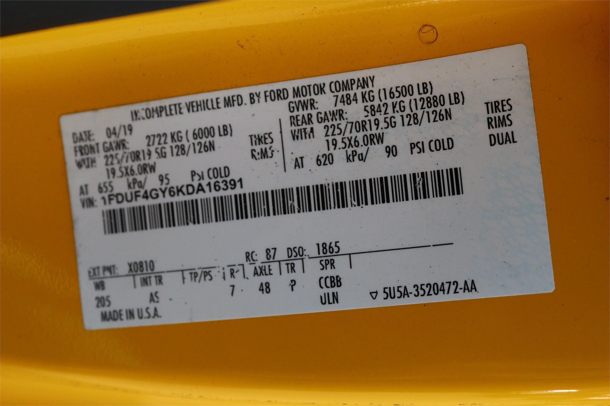 2019 FORD F450 XL 9012749594 2019 FORD F450 XL 9012749594