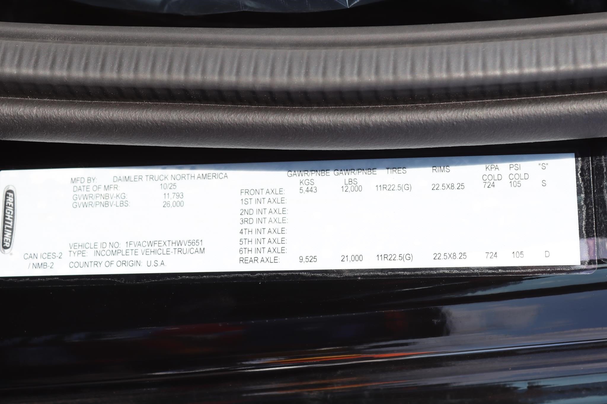 2026 FREIGHTLINER BUSINESS CLASS M2 106 PLUS 11003264296 2026 FREIGHTLINER BUSINESS CLASS M2 106 PLUS 11003264296