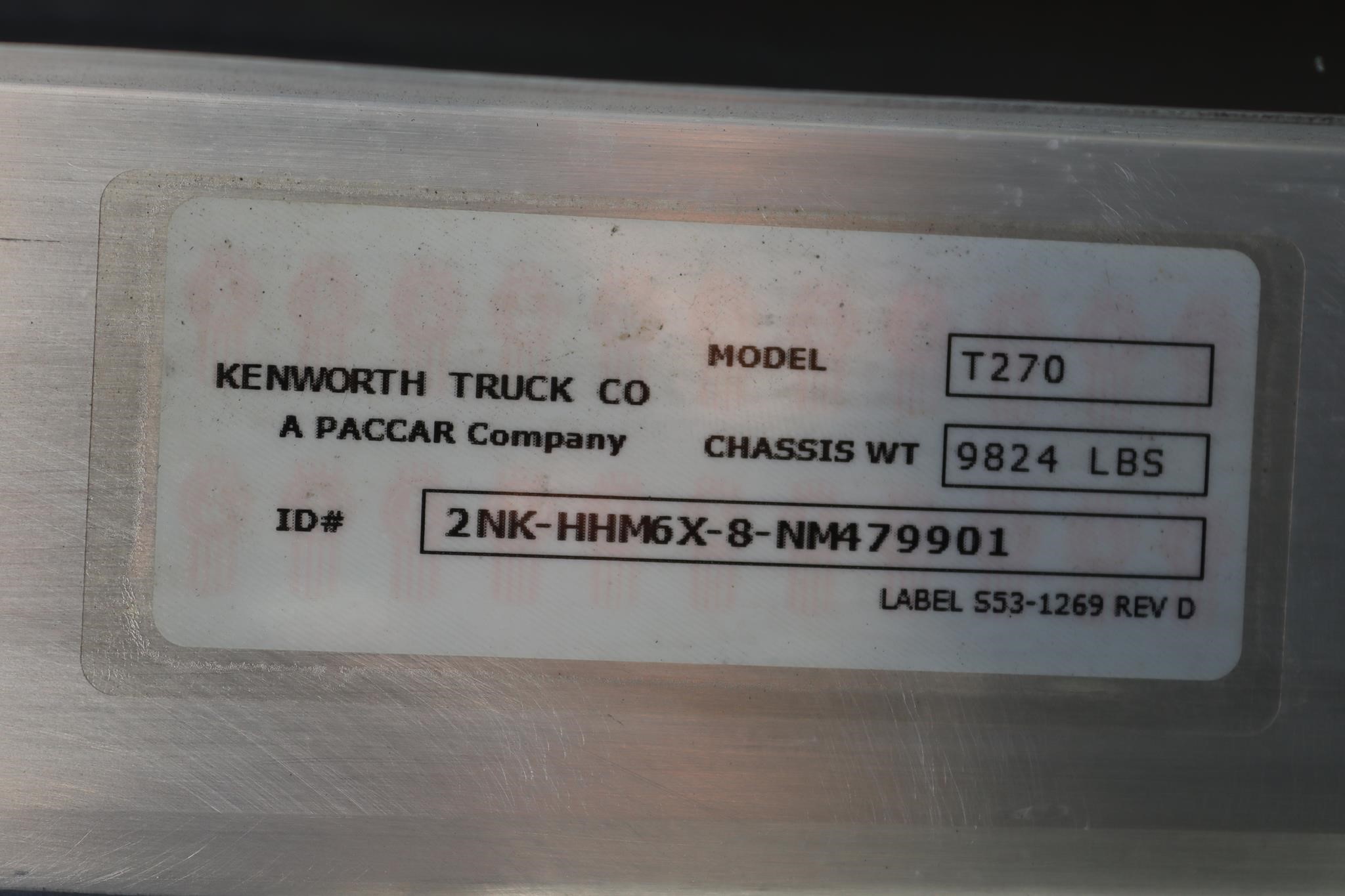 2022 KENWORTH T270 11011518356 2022 KENWORTH T270 11011518356