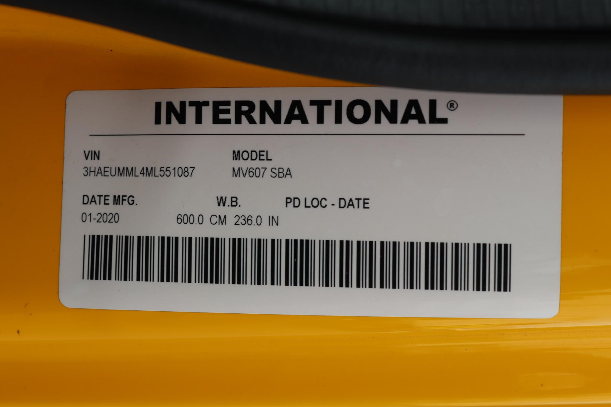 2021 INTERNATIONAL MV 11012996299 2021 INTERNATIONAL MV 11012996299