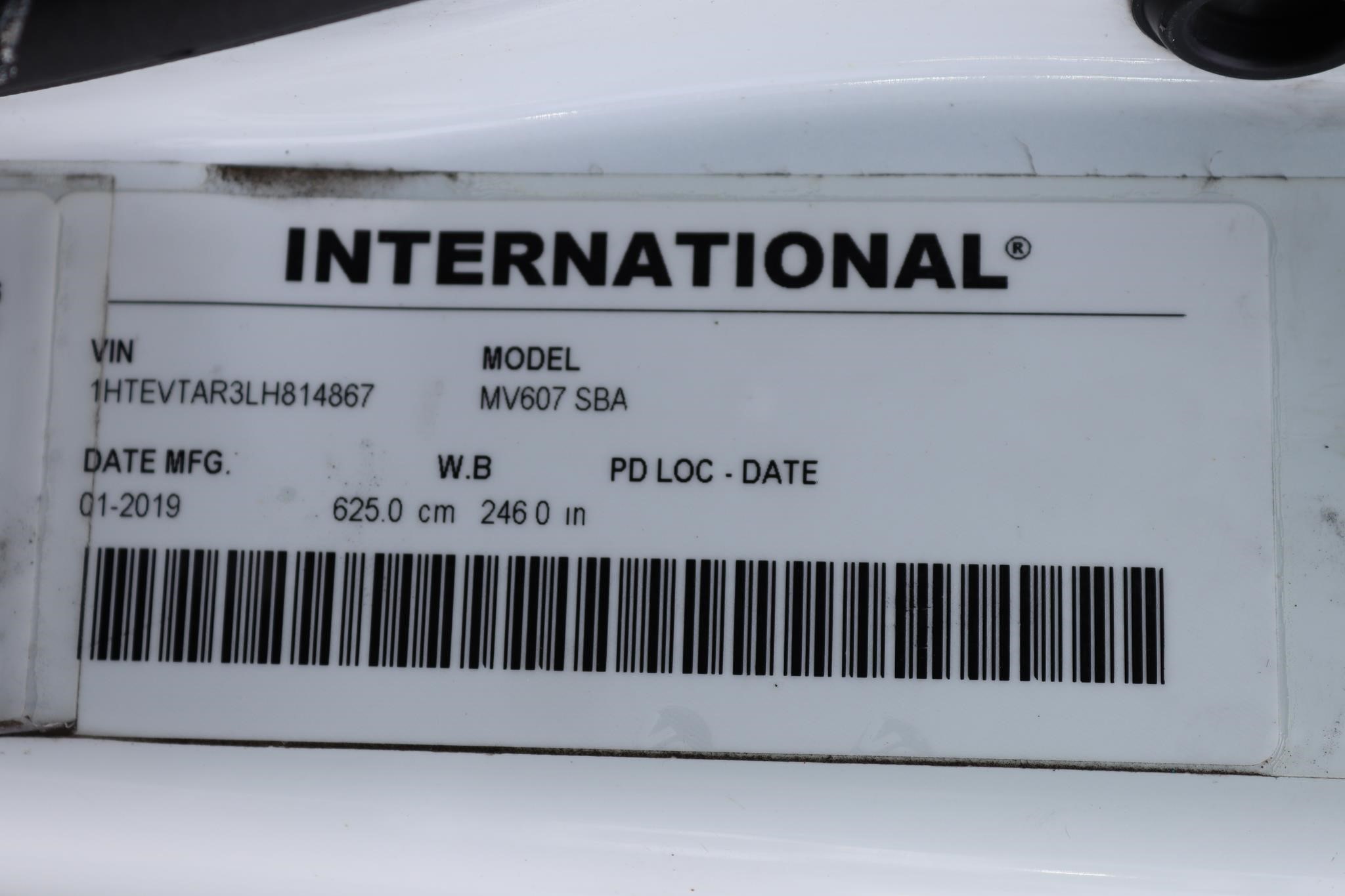 2020 INTERNATIONAL MV 11013349093 2020 INTERNATIONAL MV 11013349093