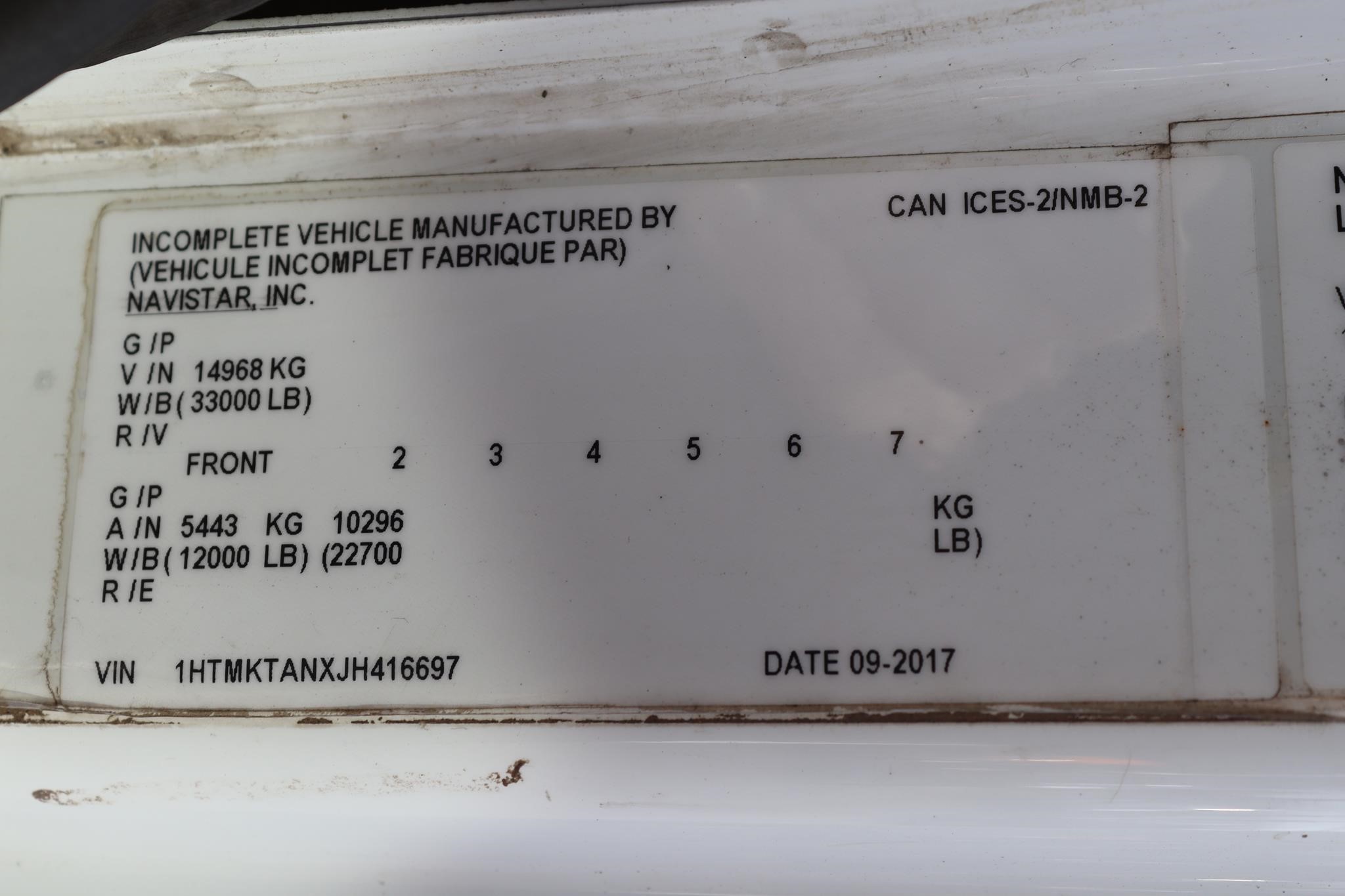 2018 INTERNATIONAL DURASTAR 4400 11014353954 2018 INTERNATIONAL DURASTAR 4400 11014353954