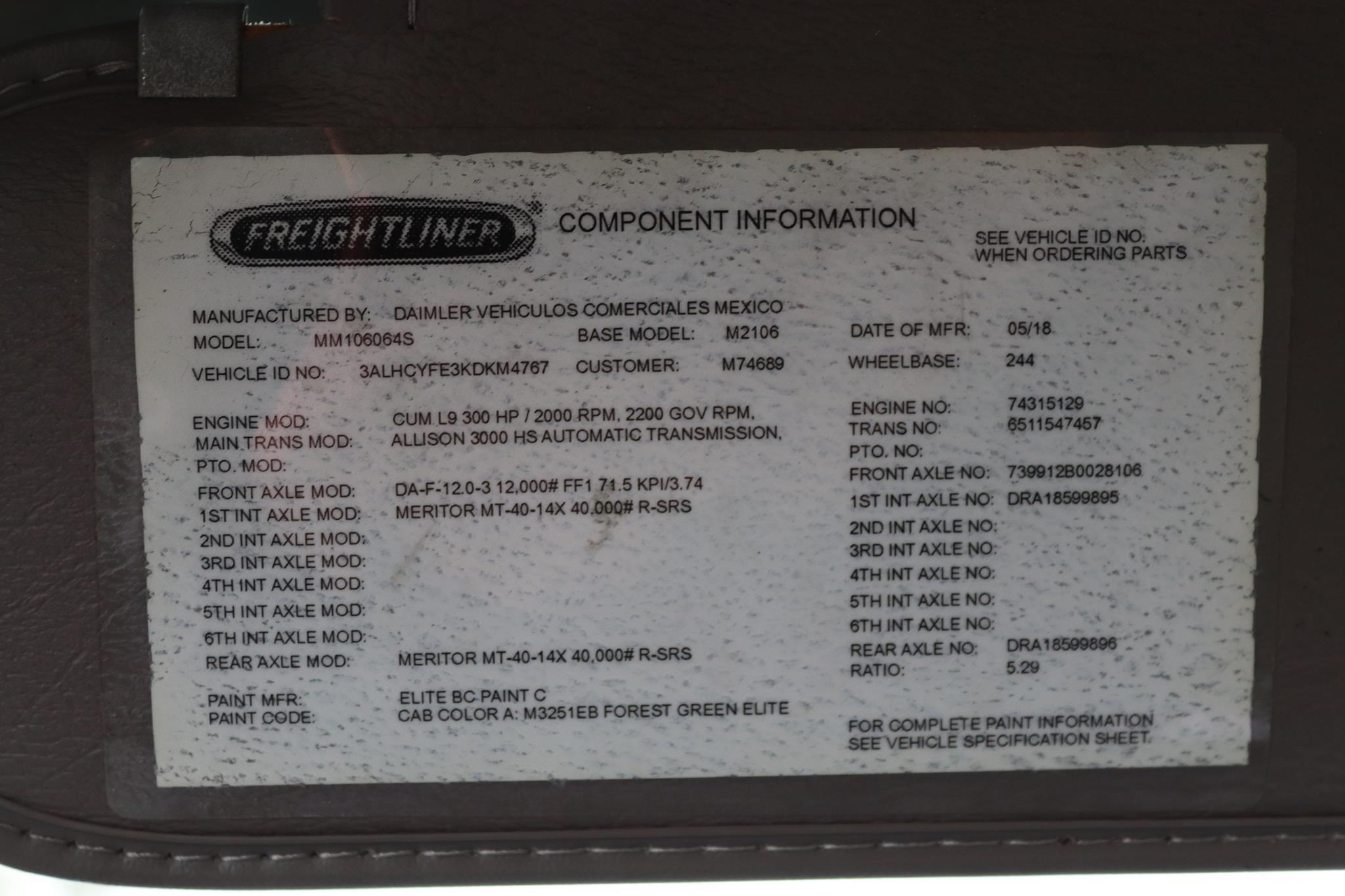 2019 FREIGHTLINER BUSINESS CLASS M2 106 2019 FREIGHTLINER BUSINESS CLASS M2 106 - image 5 of 6