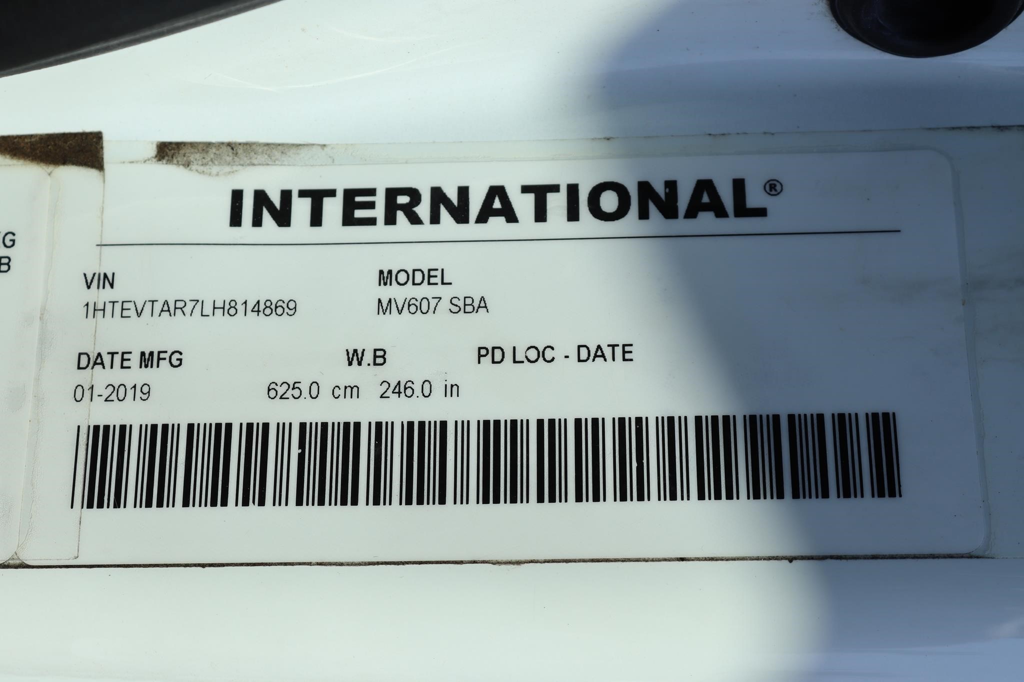 2020 INTERNATIONAL MV 11024270349 2020 INTERNATIONAL MV 11024270349