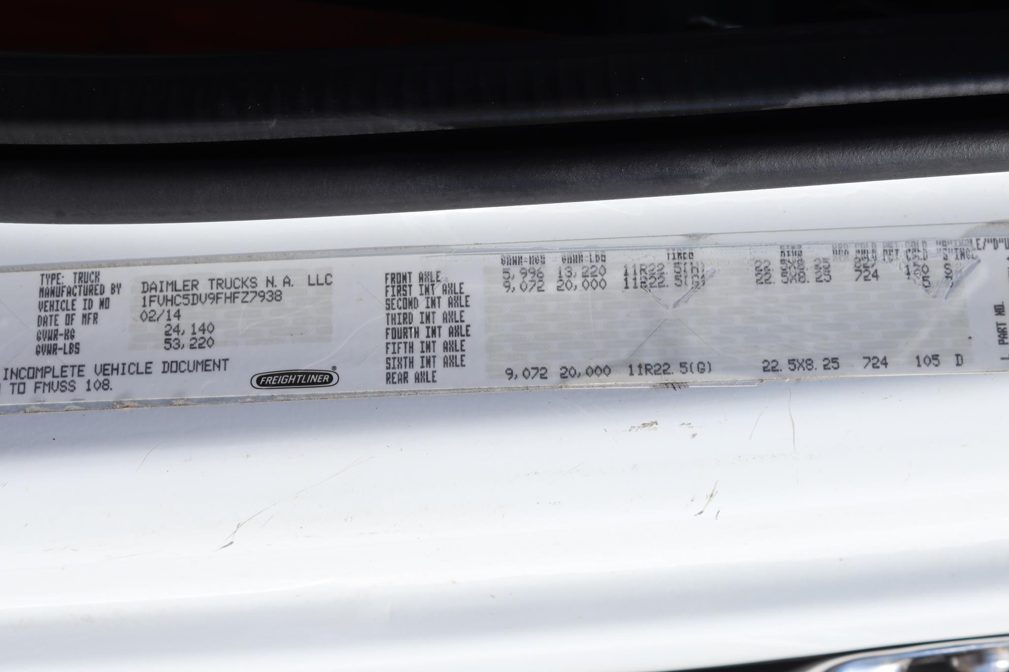 2015 FREIGHTLINER BUSINESS CLASS M2 112 11026664544 2015 FREIGHTLINER BUSINESS CLASS M2 112 11026664544