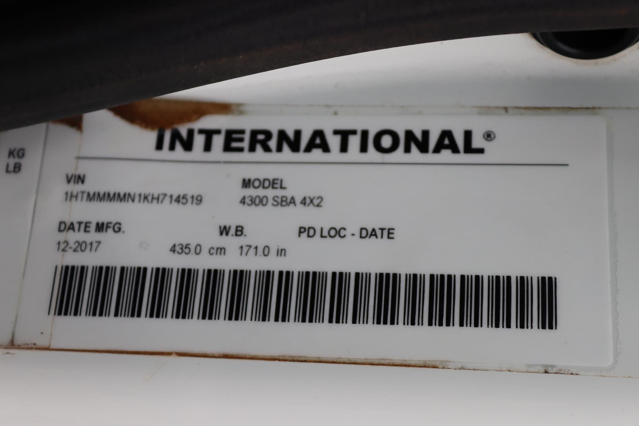 2019 INTERNATIONAL DURASTAR 4300 11030441533 2019 INTERNATIONAL DURASTAR 4300 11030441533