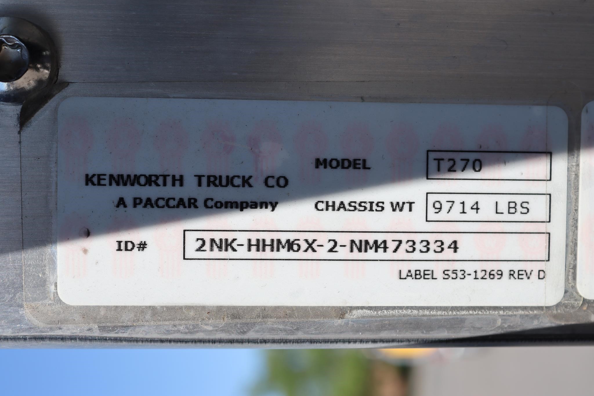 2022 KENWORTH T270 11031023541 2022 KENWORTH T270 11031023541