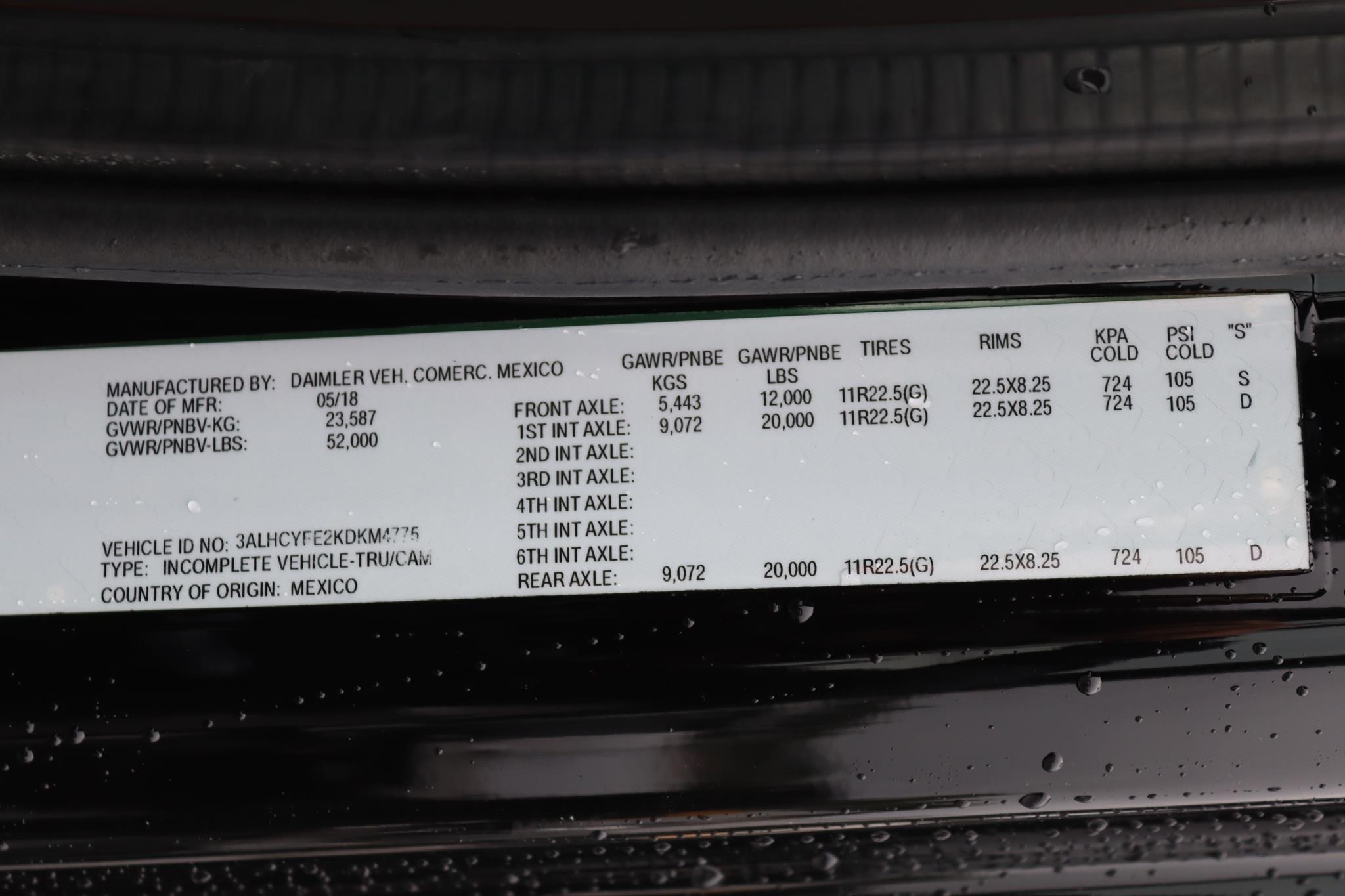 2019 FREIGHTLINER BUSINESS CLASS M2 106 11032413791 2019 FREIGHTLINER BUSINESS CLASS M2 106 11032413791