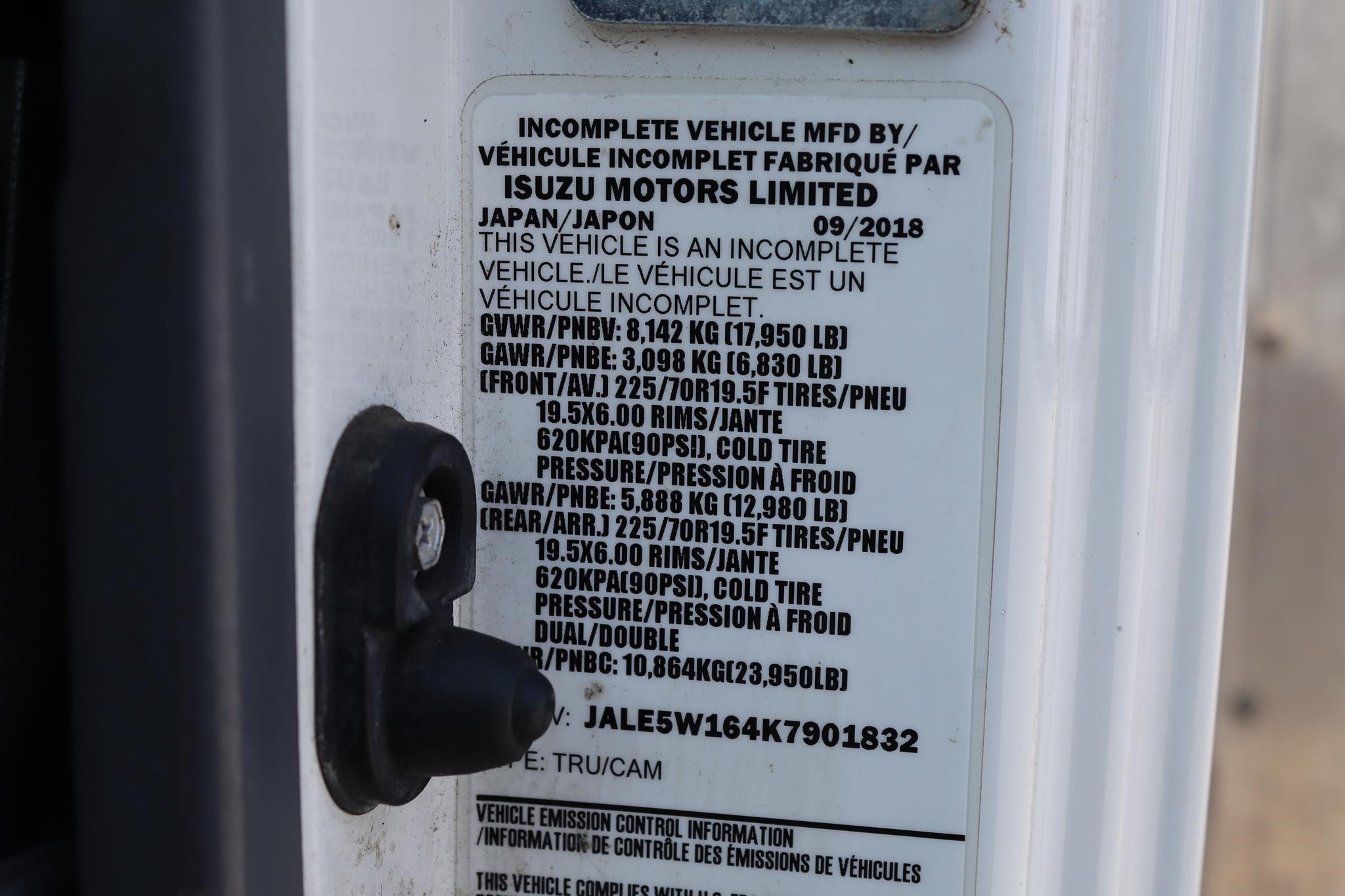 2019 ISUZU NQR 11035847706 2019 ISUZU NQR 11035847706