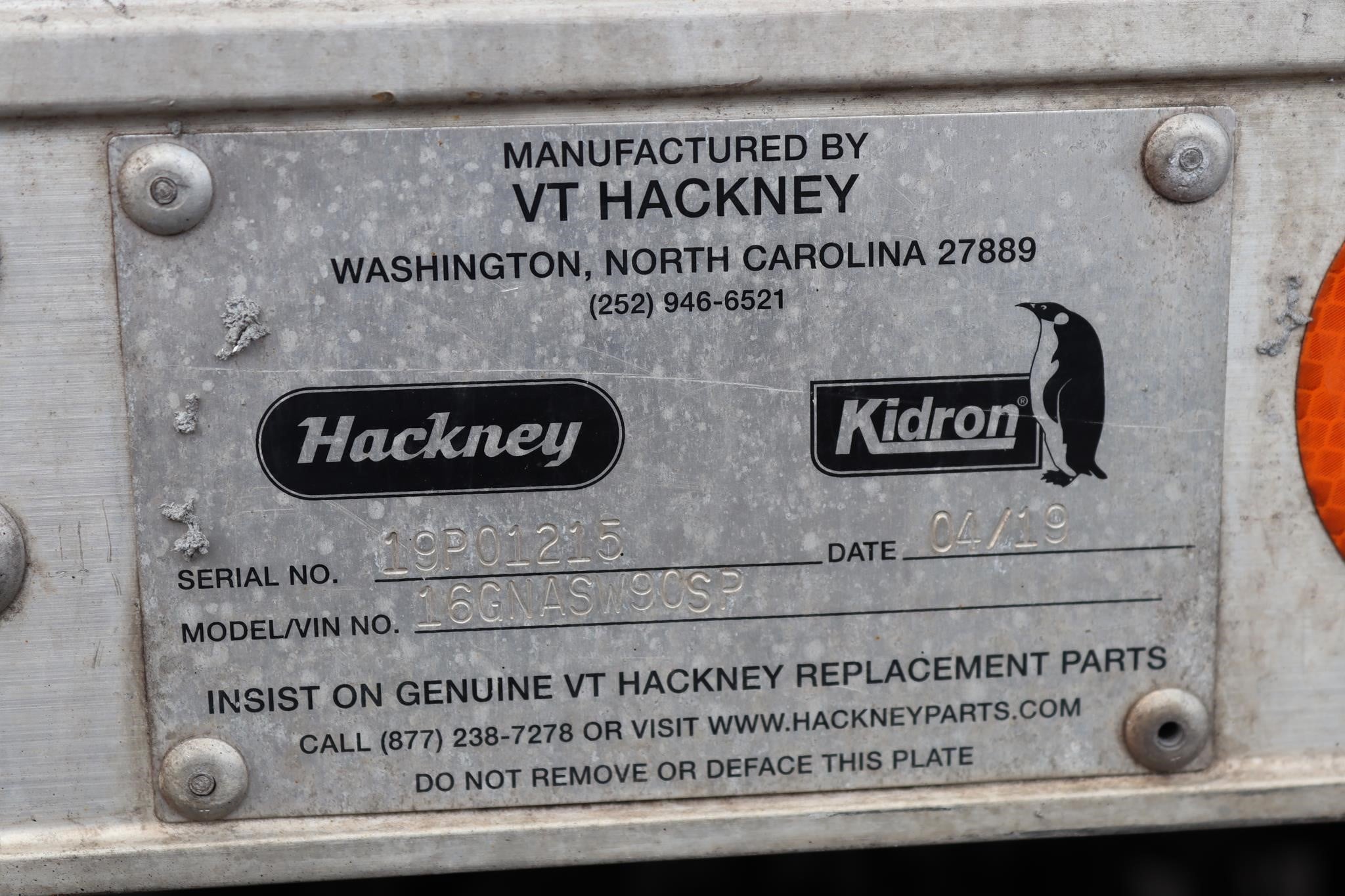 2019 HACKNEY 16 FT 11036497882 2019 HACKNEY 16 FT 11036497882