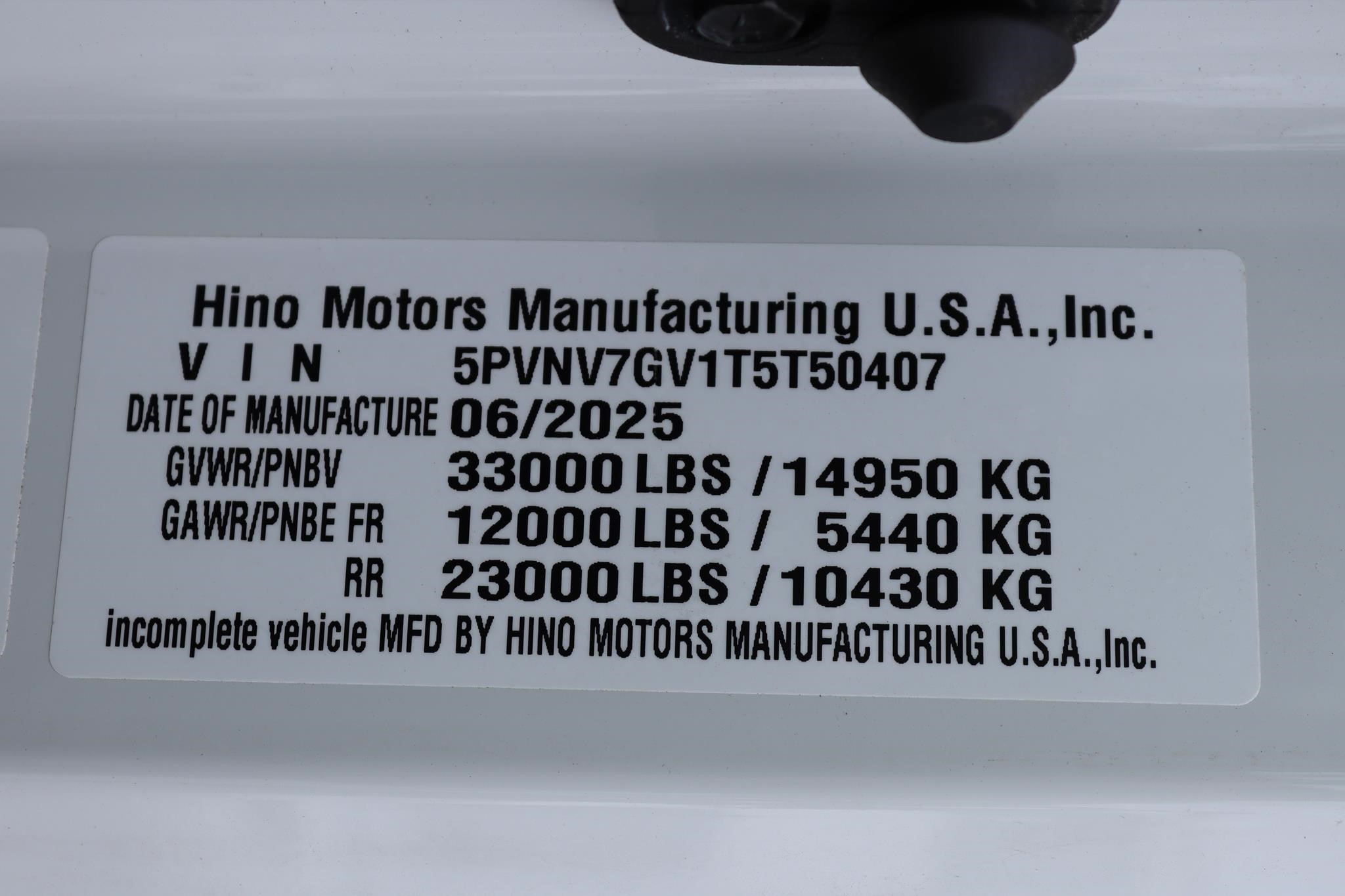 2026 HINO L7 11036543777 2026 HINO L7 11036543777