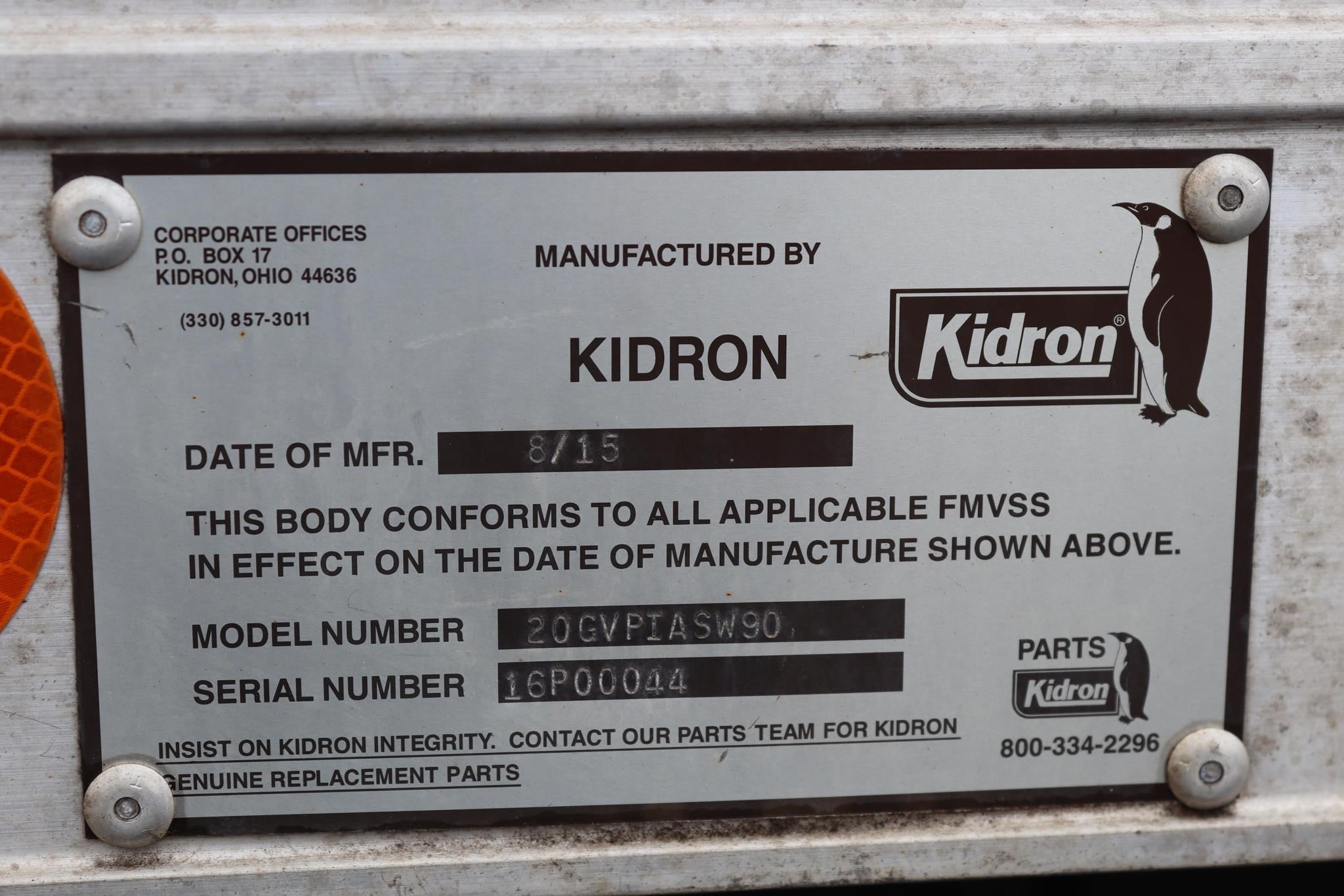2017 KIDRON 20 FT 11037460096 2017 KIDRON 20 FT 11037460096