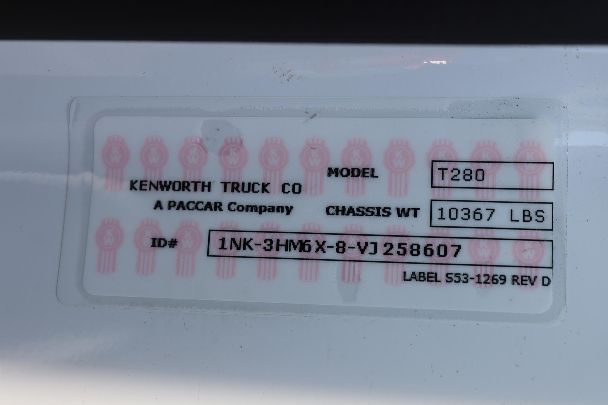 2027 KENWORTH T280 11038715840 2027 KENWORTH T280 11038715840