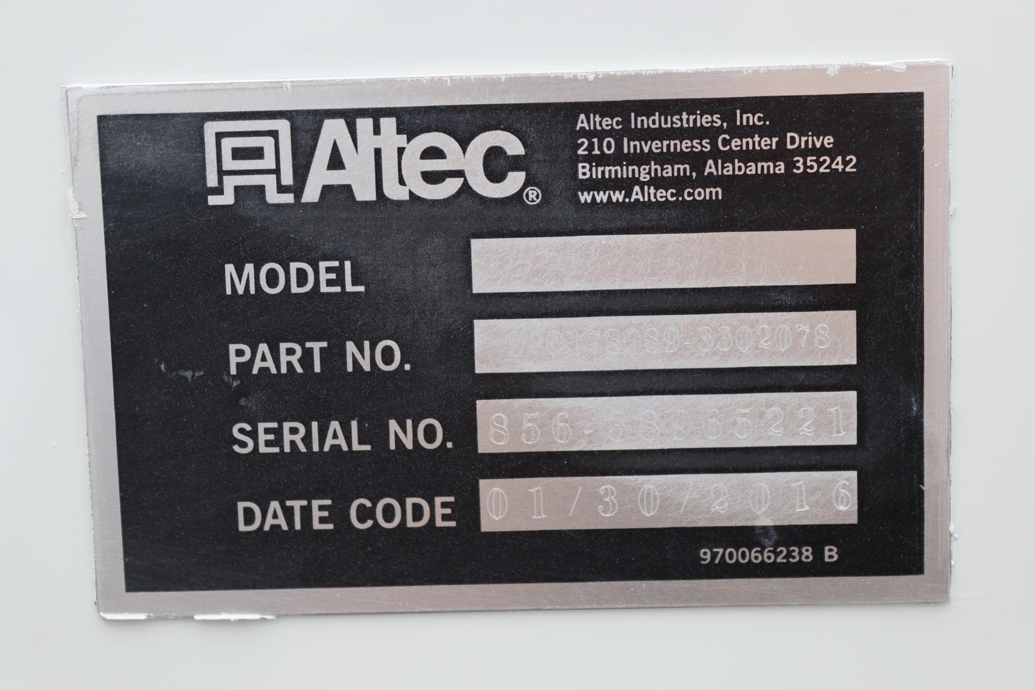2016 ALTEC AT37G 11040142411 2016 ALTEC AT37G 11040142411
