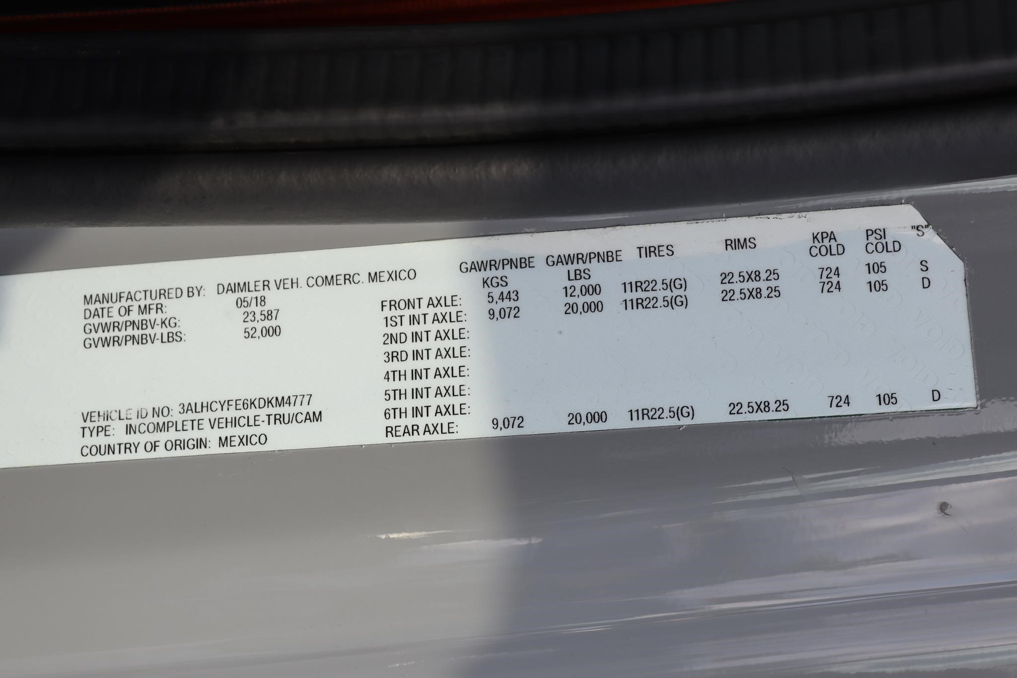 2019 FREIGHTLINER BUSINESS CLASS M2 106 11045369308 2019 FREIGHTLINER BUSINESS CLASS M2 106 11045369308