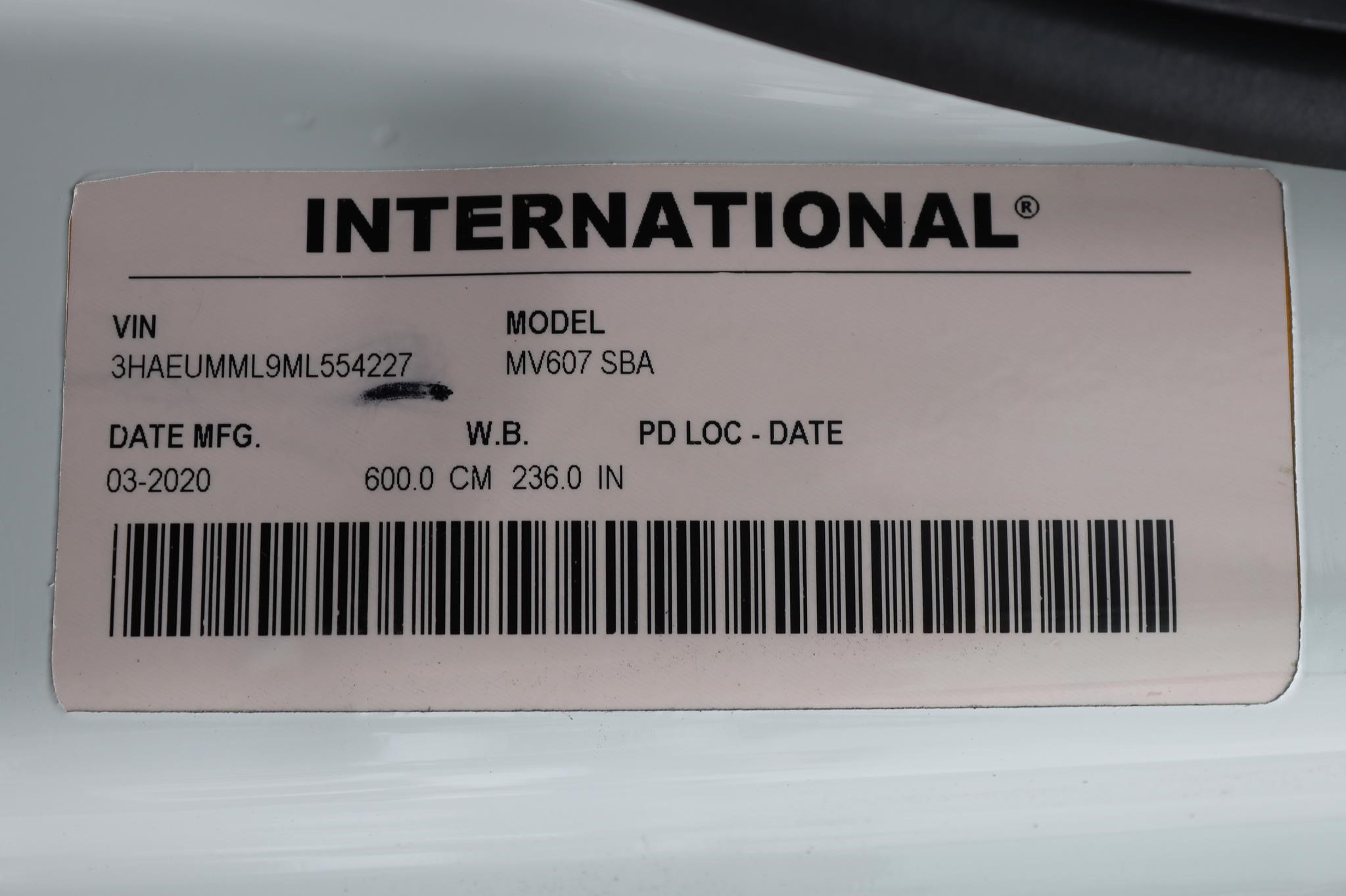 2021 INTERNATIONAL MV 11045981869 2021 INTERNATIONAL MV 11045981869