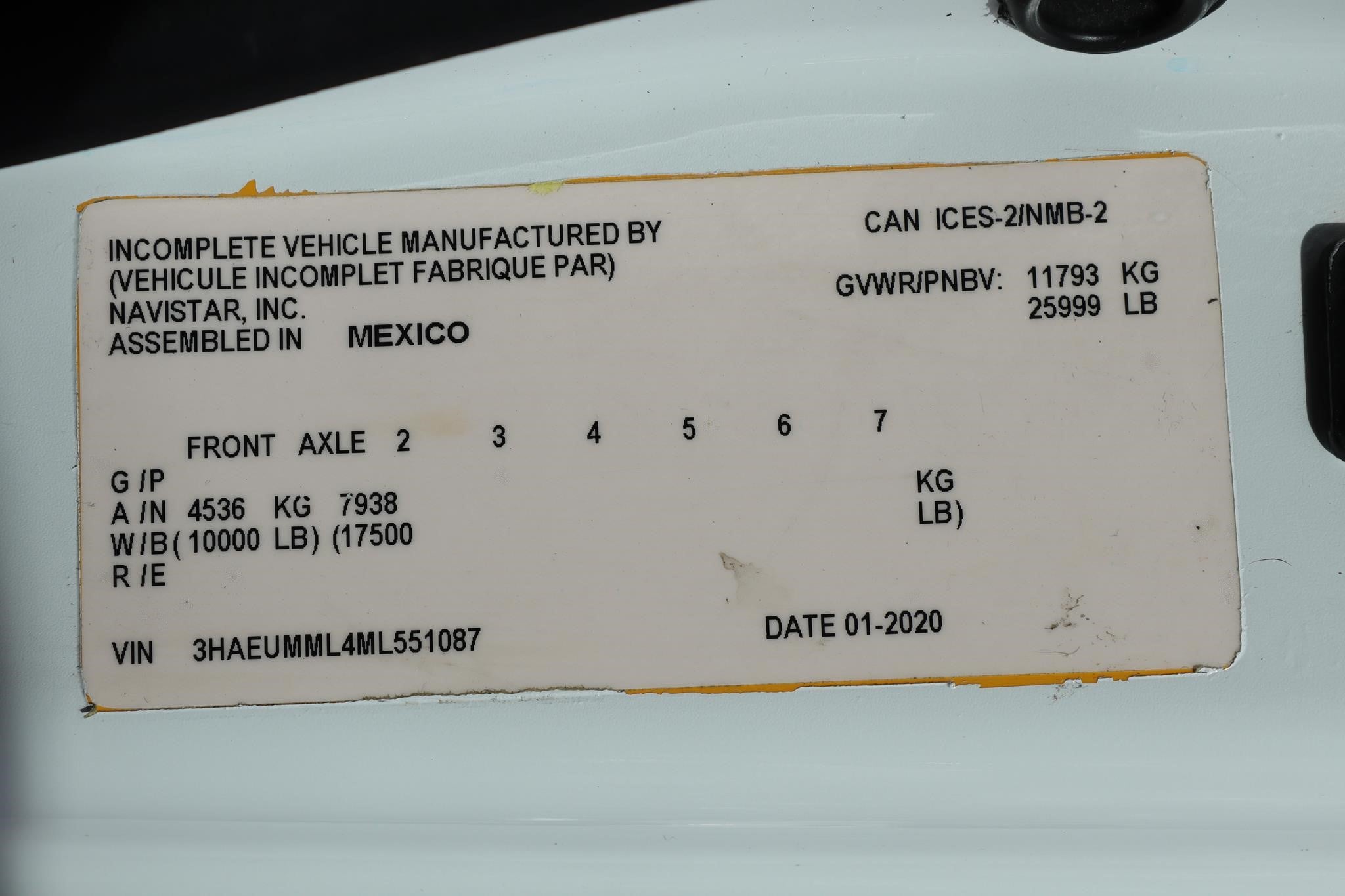 2021 INTERNATIONAL MV 11046576106 2021 INTERNATIONAL MV 11046576106