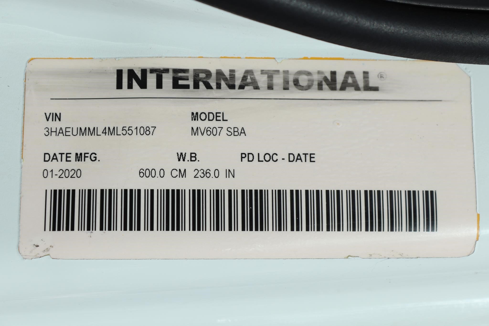 2021 INTERNATIONAL MV 11046576119 2021 INTERNATIONAL MV 11046576119