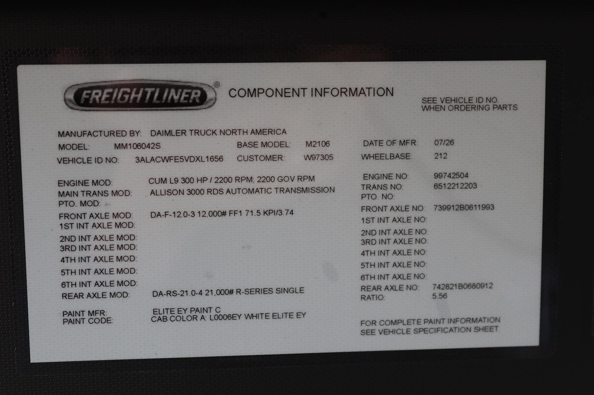 2027 FREIGHTLINER BUSINESS CLASS M2 106 PLUS 11049481558 2027 FREIGHTLINER BUSINESS CLASS M2 106 PLUS 11049481558