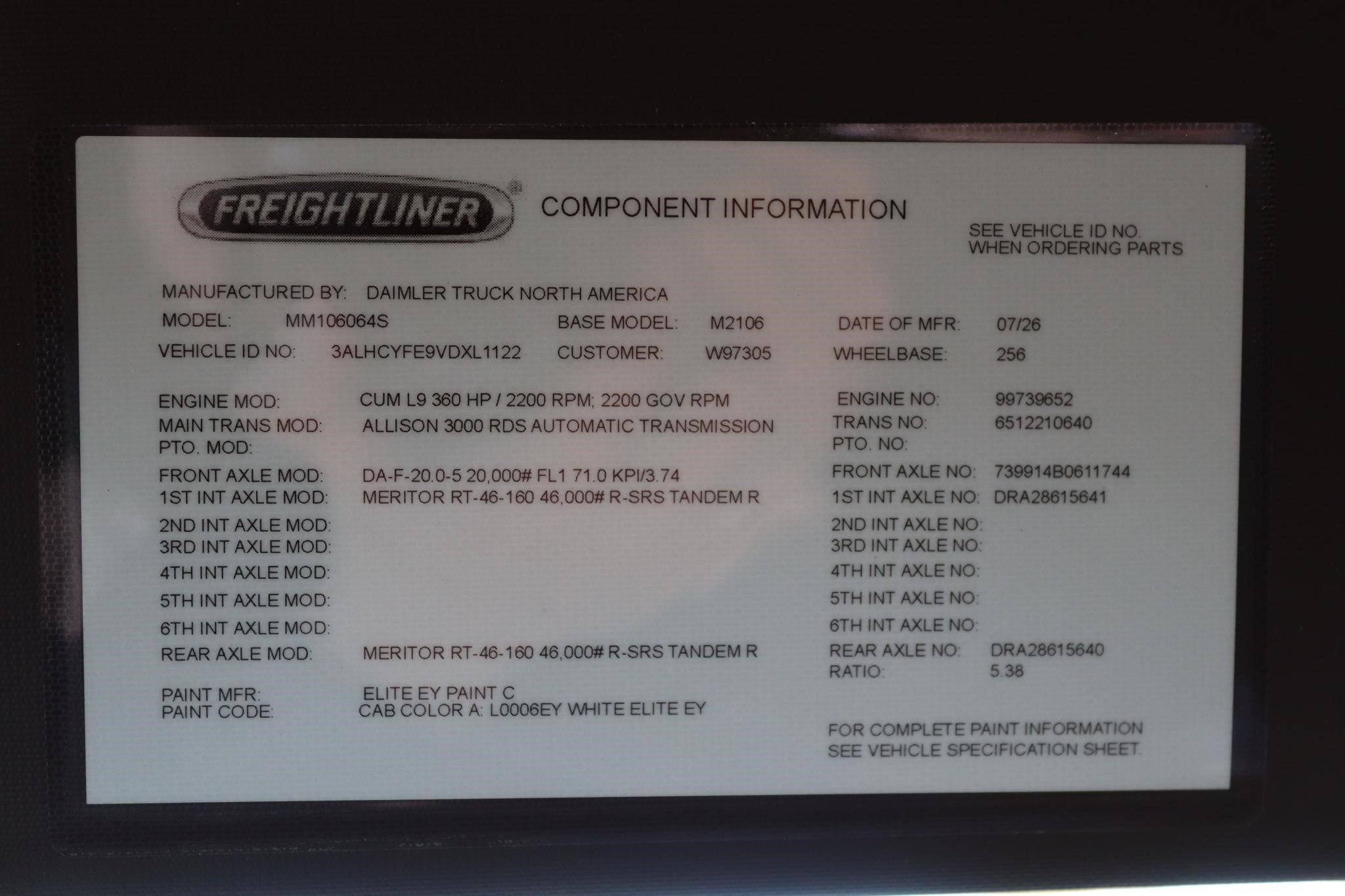 2027 FREIGHTLINER BUSINESS CLASS M2 106 PLUS 11051783863 2027 FREIGHTLINER BUSINESS CLASS M2 106 PLUS 11051783863